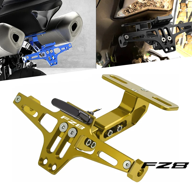 

For Yamaha FZ8 FZ 8 FAZER 2010-2014 2013 2012 2011 Motorcycle Adjustable Rear Tail Tidy License Plate Holder Bracket LED Light