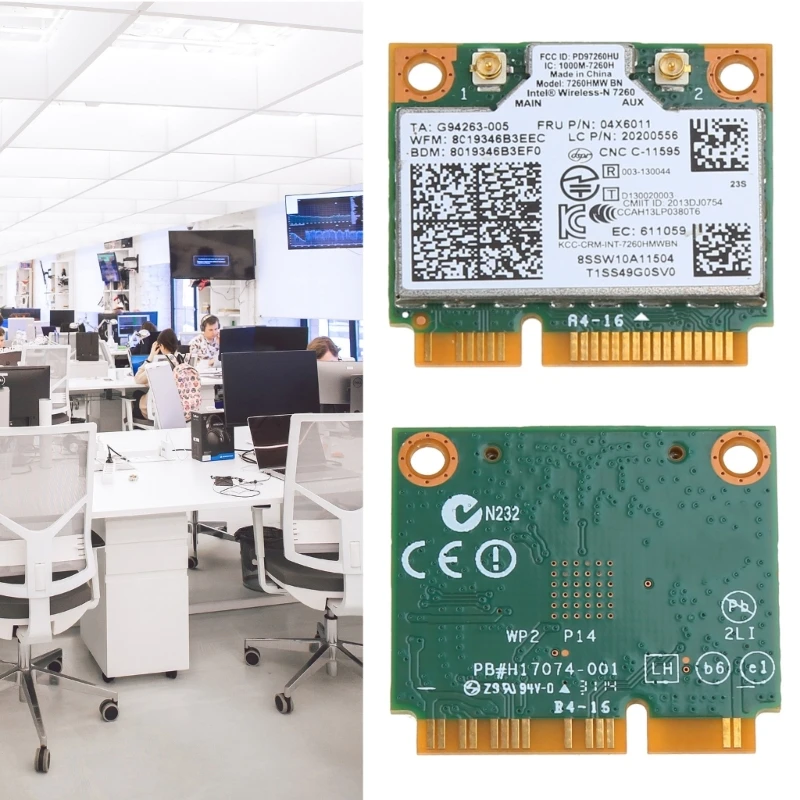 7260HMWBN 2 4 ГГц Беспроводная Bluetooth-совместимая мини-карта PCIE WIFI для ноутбука ThinkCentre M93
