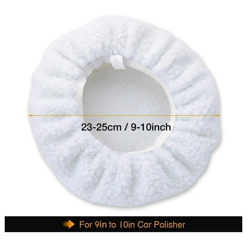 10 шт. 10-дюймовая полировальная подушечка для полировки капота буферная