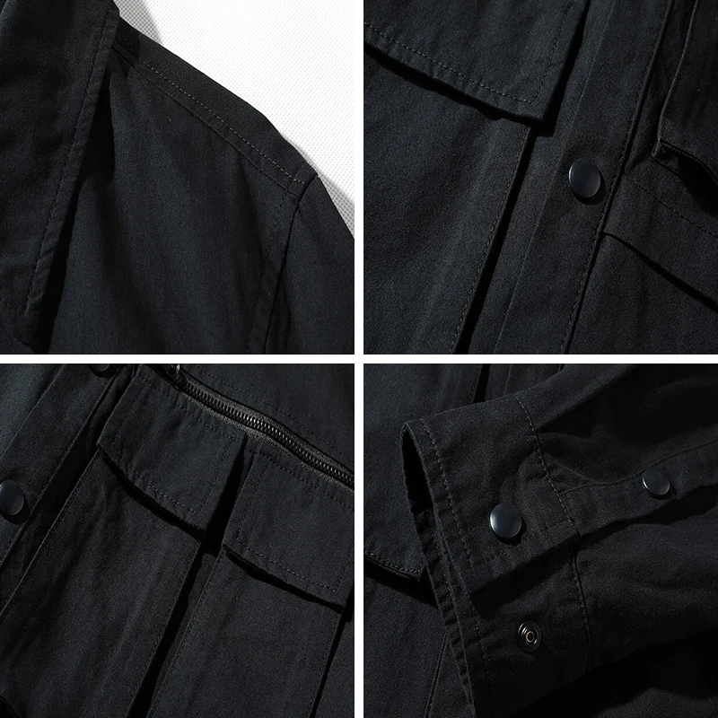 Куртка-карго Мужская демисезонная 2022 хлопок с несколькими карманами | одежда