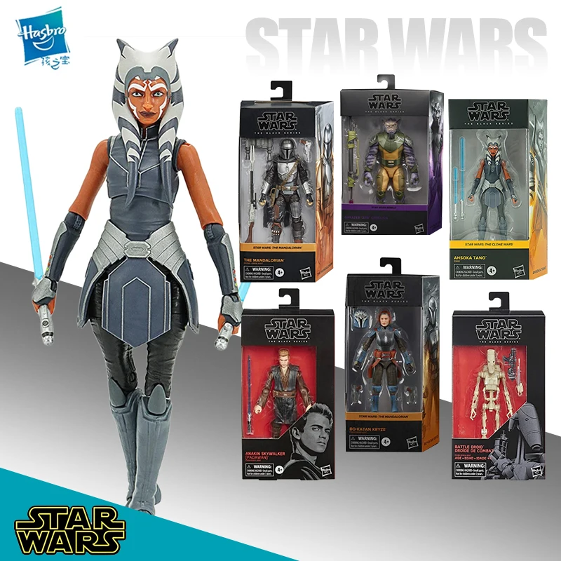 Оригинальная Коллекционная Фигурка Хасбро из сериала «Звездные войны», «хассока Тано», мандалор, гаразеб, битва, дроид, Катан, криптоз