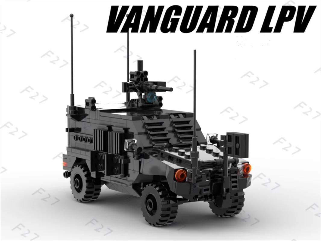 

MOC Military Pioneer Mine Armored Vehicle WWII Military Blocks Weapon Accessories Bricks Creator Kids Toys