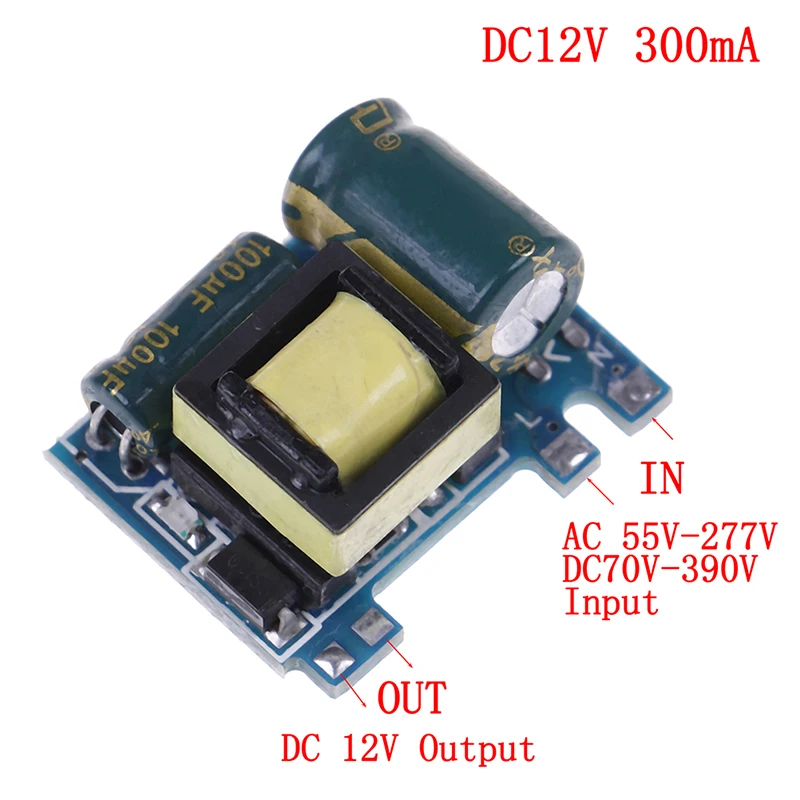 

1pc Mini AC-DC 110V 120V 220V 230V To 5V 12V Converter Board Module Power Supply Isolated Switch Power Module 300mA 700mA
