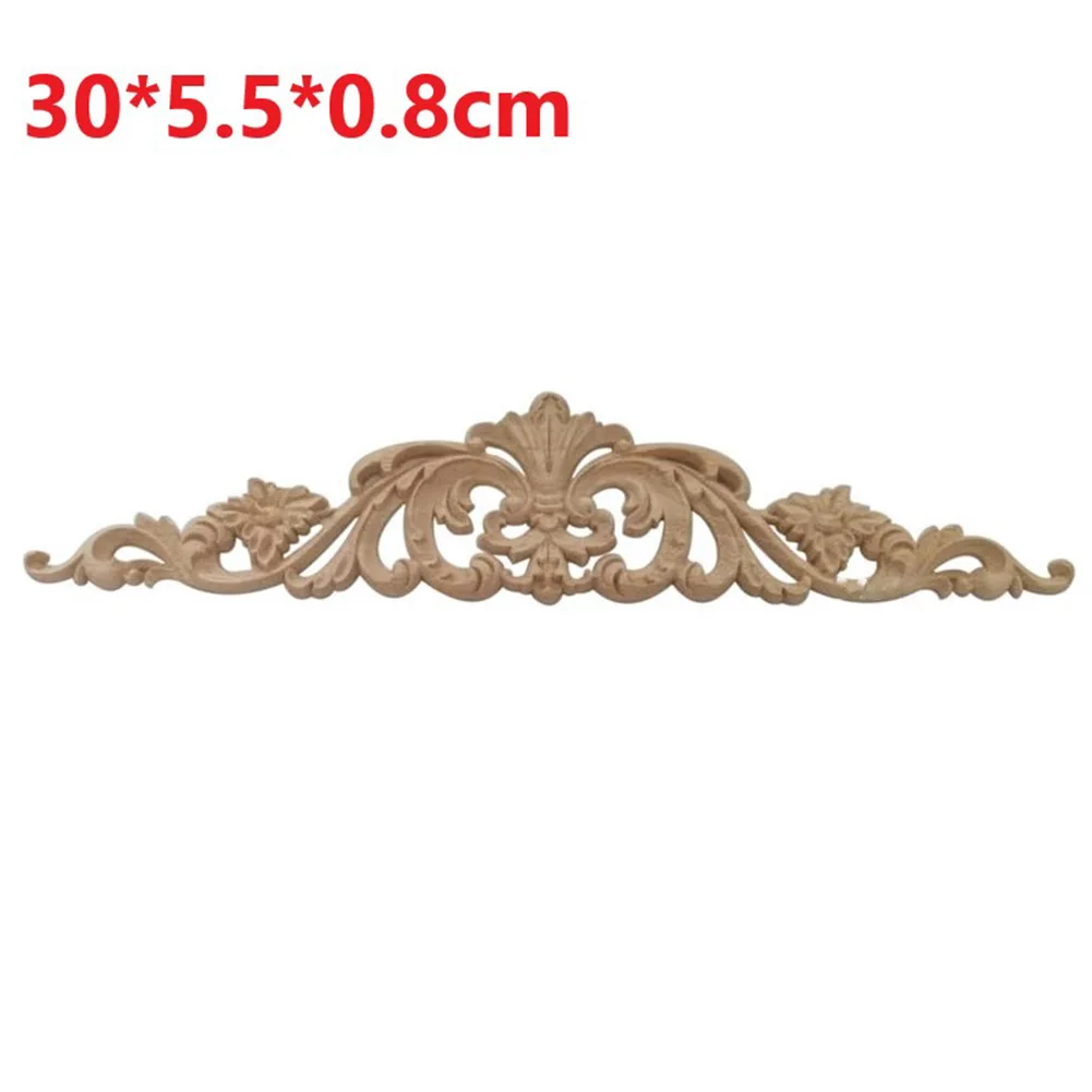 

Home Décor Woodcarving Decal Rubber Wood Thick Classic Without Burrs Beautiful Carved Flower Board Decorate The Walls