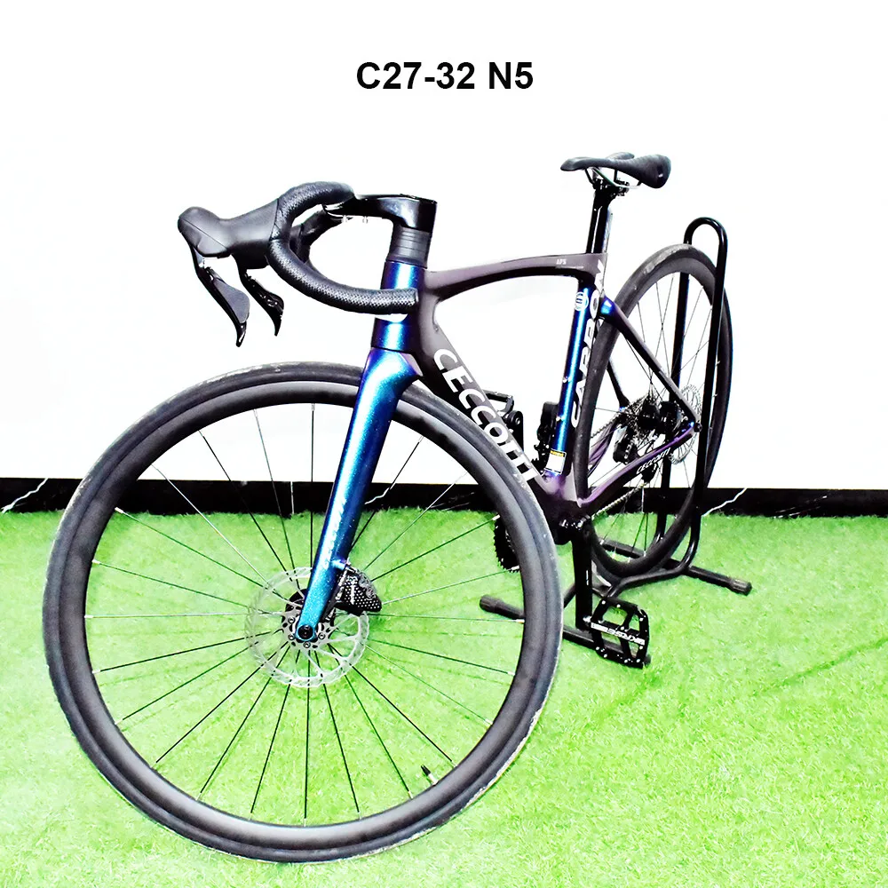 Модель CECCOTTI RF27 карбоновая велосипедная рама с лазерным логотипом и рулем T47BB