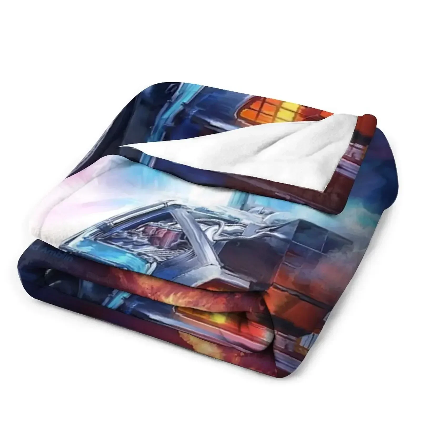 Одеяло Назад в будущее Delorean Time Machine рождественские подарки одеяла на заказ