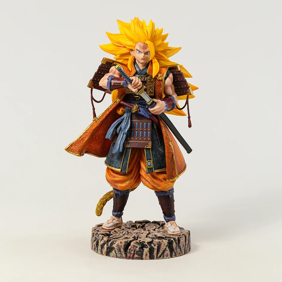 

31cm DragonBall Samurai Super Saiyan 3 Son Goku Anime Figure Excellent Model Toy Gift Collectibles Statue Decorations