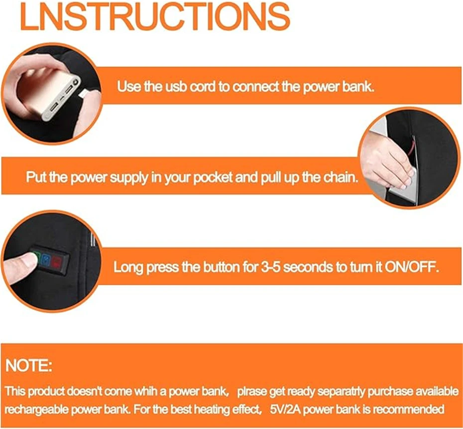 Мужская зимняя толстовка с капюшоном и подогревом черная/серая