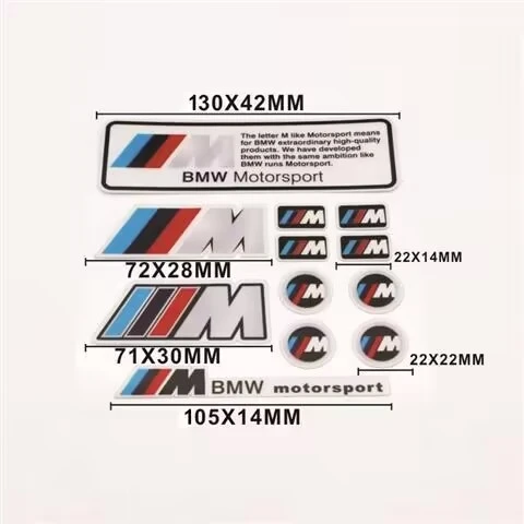 Фото Наклейки-эмблемы для автомобилей BMW M 50TH Power Performance E28 E30 E34 E36 E46 E60 E90 F84 F87 X1 X3 X5 X6 №4