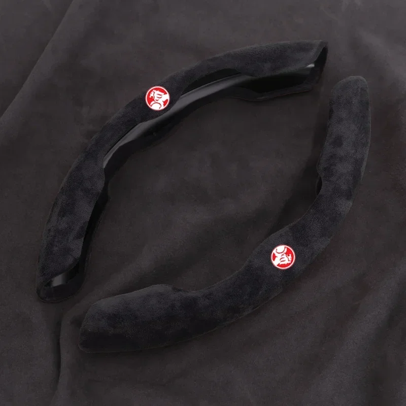 Чехол рулевого колеса автомобиля черная замшевая кожа для Holden модора Trailblazer