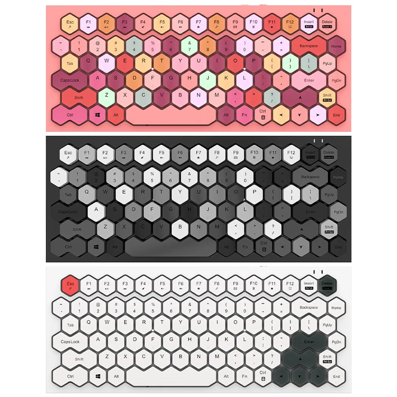 

Wireless Bluetooth 5.1 Keyboard, Super Thin Sleek Flexible Keys, Multimedia Keyboards for Phones Tablet Computer Desktop for iOS