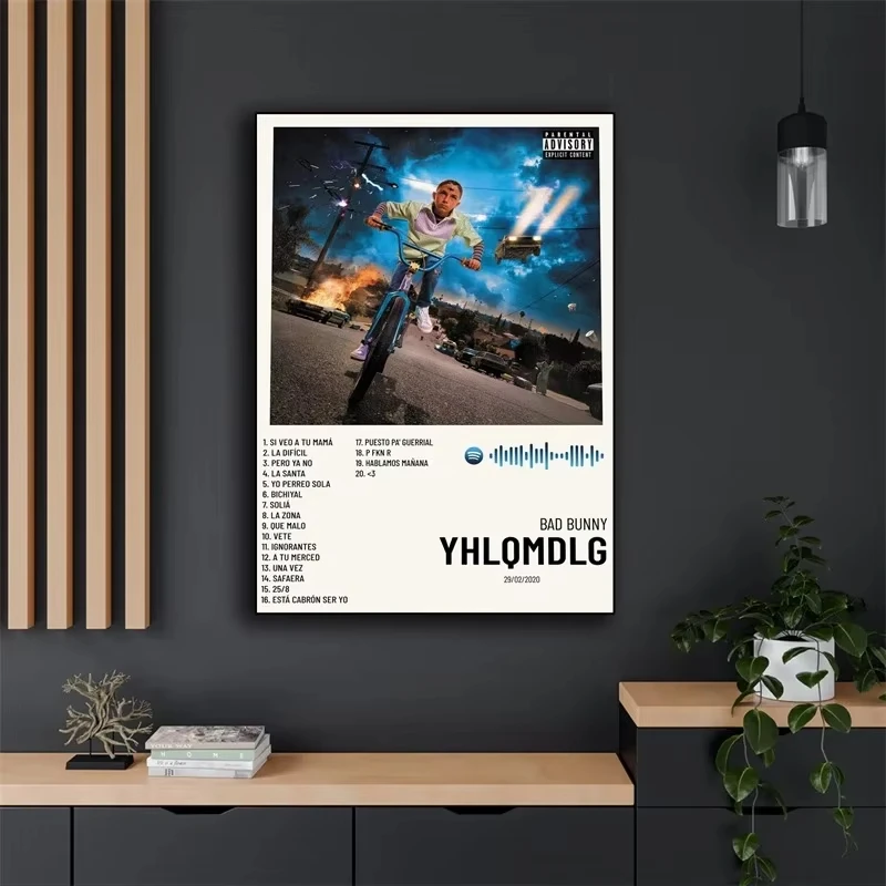 Обложка Альбома В Стиле Поп-рэп Bad Bunny Холст Искусство Хип-хоп Рок Un Verano Sin Ti