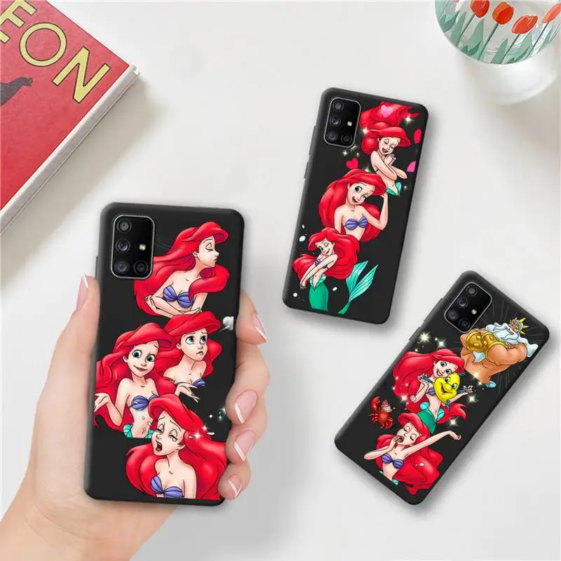 

Disney The Little Mermaid Phone Case For Samsung Galaxy A52 A21S A02S A12 A31 A81 A10 A30 A32 A50 A80 A71 A51 5G