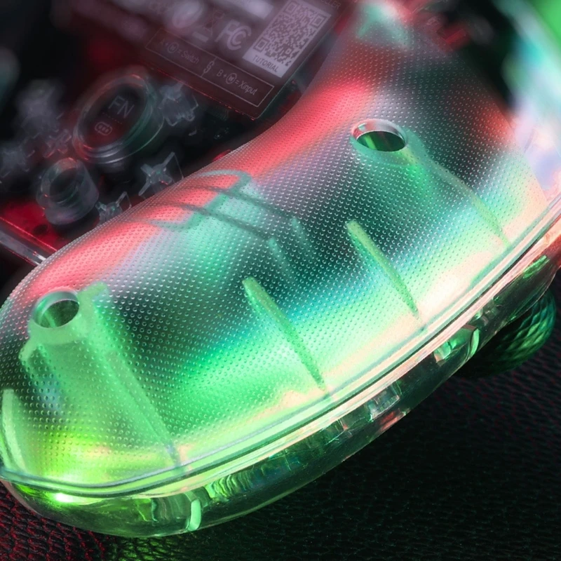 

Игровой контроллер M2EC C1 Lite, прозрачный RGB проводной контроллер для переключателя/Win10/Win11 с кнопками для задней панели, Кабель 1,8 м Type-C