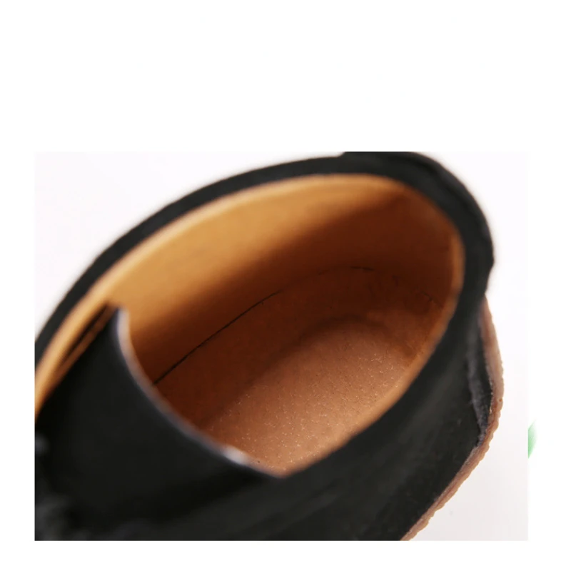 Women's Boots Cow Suede 2022 Fashion Casual Ankle Boots Flats Round Toe Casual Lightweight Female Shoes Winter