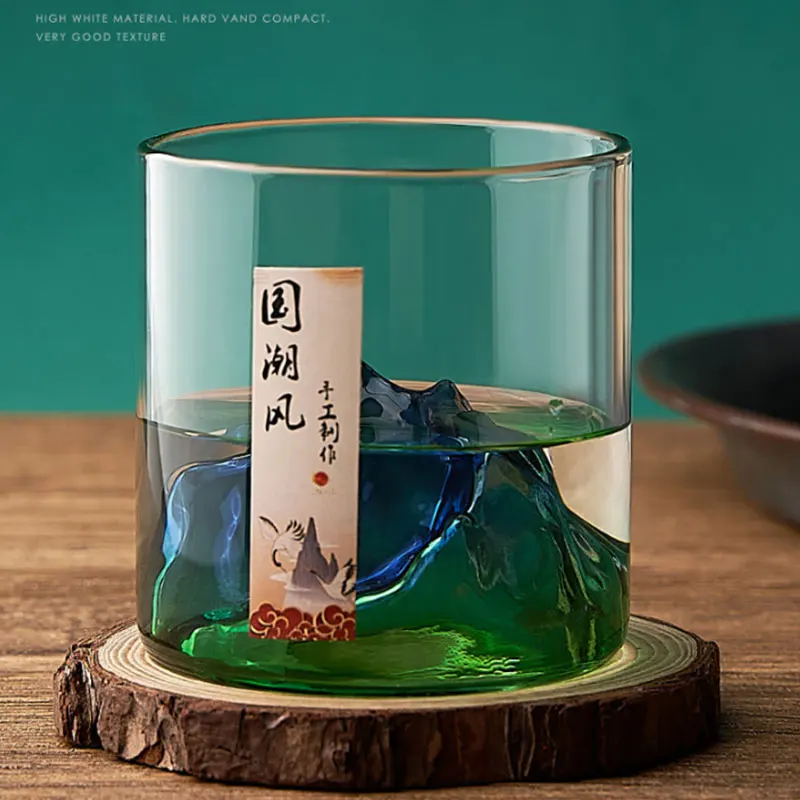 

Guanshan retro creative personality heat-resistant stained glass coffee drinking tea wine cups office home commercial gifts