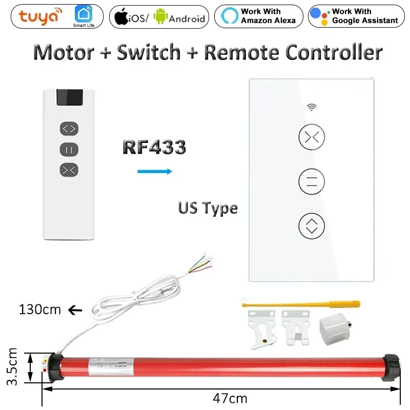 

Электрический трубчатый двигатель YIDI для жалюзи 25 мм