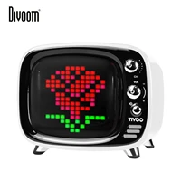 divoom tivoo portable bluetooth speaker smart clock alarm pixel art diy by app led light sign decoration unique christmas gift