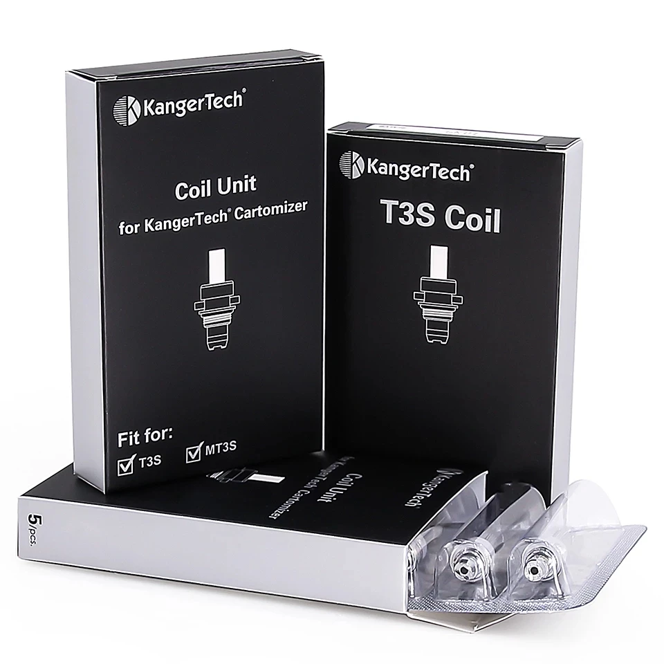 Kanger T3S /T2 подходит для катушки и T2 катушка Замена аутентичный 5 шт./упак. |