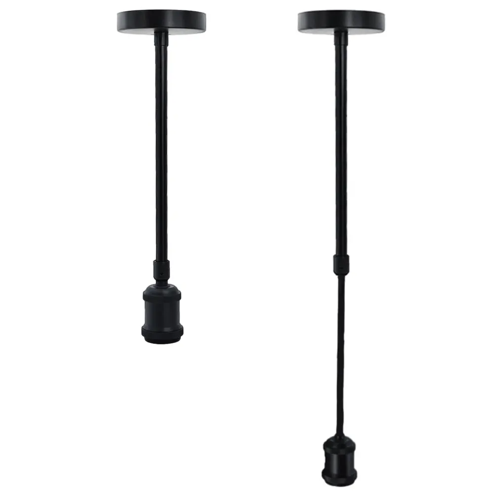 

Держатель для люстры E27, винтажный подвесной светильник в стиле ретро, регулируемая длина, металлическая тянущаяся штанга, современный деко...