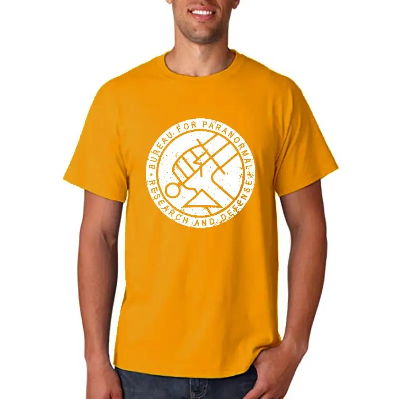 

Бюро по паранормальным исследованиям и защите BPRD, футболка с логотипом Hellboy, новые мужские футболки