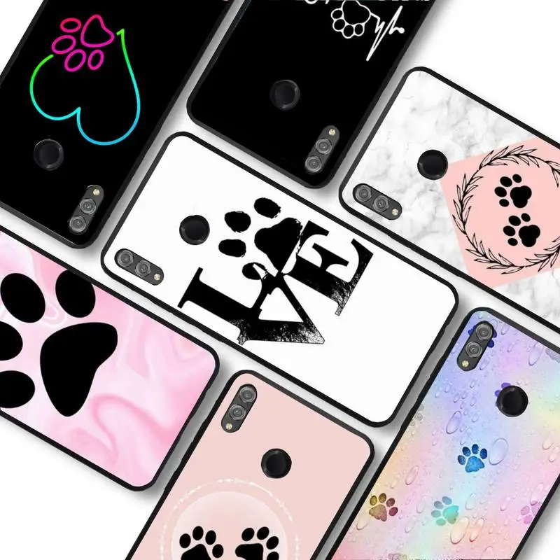 

Best friends Dog Cat paw Phone Case for Samsung A51 A30s A52 A71 A12 for Huawei Honor 10i for OPPO vivo Y11 cover