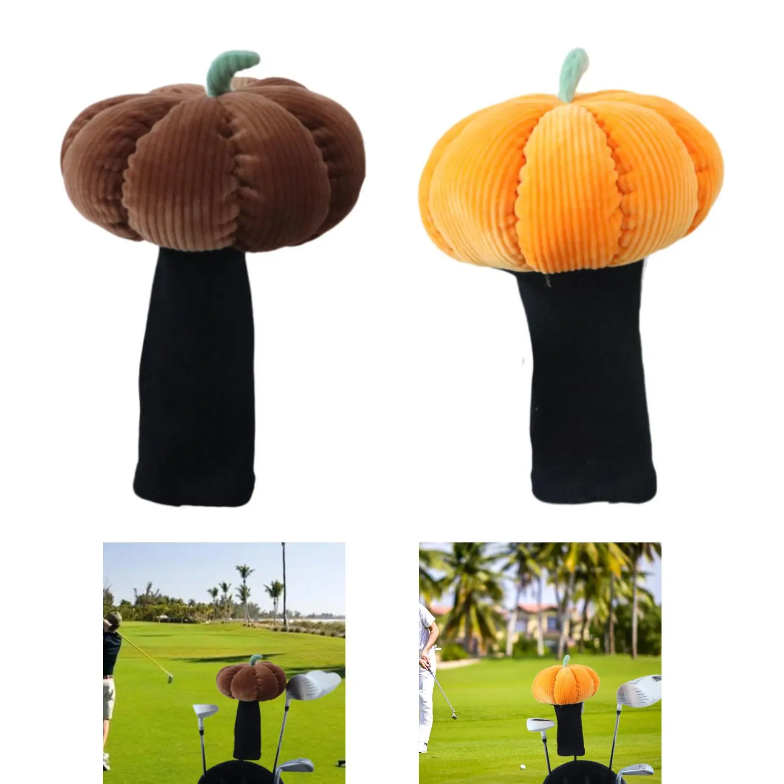 Мягкий плюшевый деревянный головной убор для гольфа с рукавами милый легкий вес