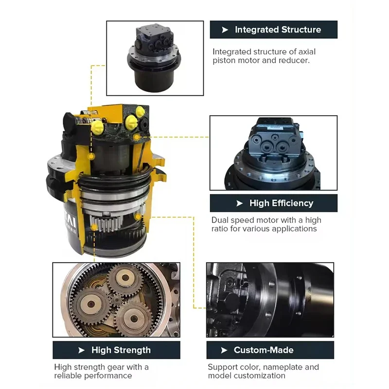 WEITAI OEM ODM Заводская поставка 40nx2 6002 45 50 56 305 Экскаватор Гидравлический ходовой