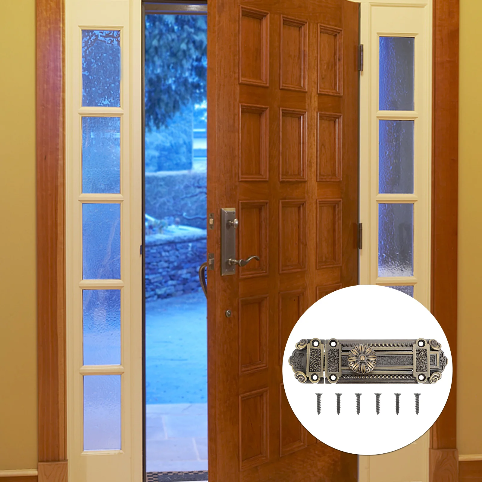 

Plug Door Window Latch Alloy Bolts Latches Lock Security Sliding Locks Retro Furniture