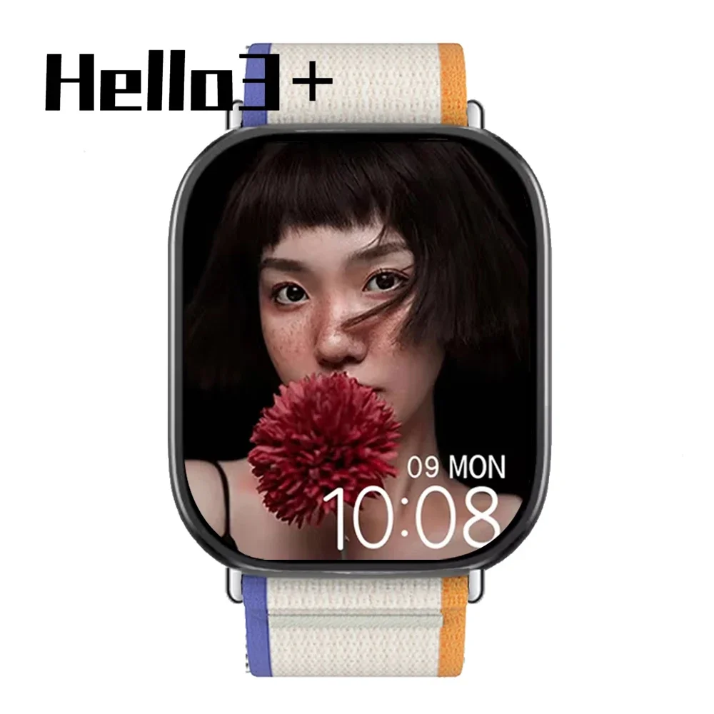 Фото Hello Watch 3 Plus + Смарт-часы Amoled Экран 4 ГБ Опера Местный музыкальный альбом NFC Дисплей Смарт-часы для мужчин Женщин Фитнес Наручные часы №1