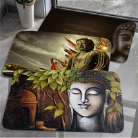 indian buddha meditation kitchen mat nordic style home doormat bathroom toilet mats bedroom household carpets