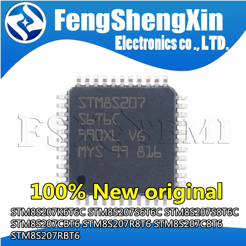 10pcs STM8S207K6T6C  STM8S207S6T6C STM8S207S8T6C STM8S207CBT6  STM8S207R8T6  STM8S207C8T6 STM8S207RBT6