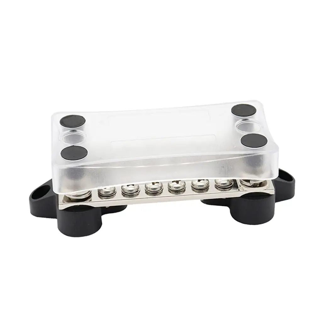 

Boot Bus Bar 6 Way Electrical Terminal Dual Junction Box M4 Stud Kits 6 P