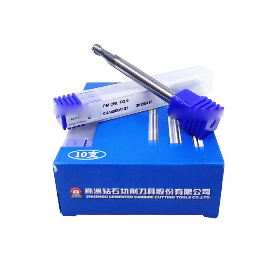 

ZCC.CT PM-2BL/M/X-R1.0S-R10.0 & PM-4BL/M/X-R0.5-R10.0 твердосплавные торцевые фрезы 2/4 fute