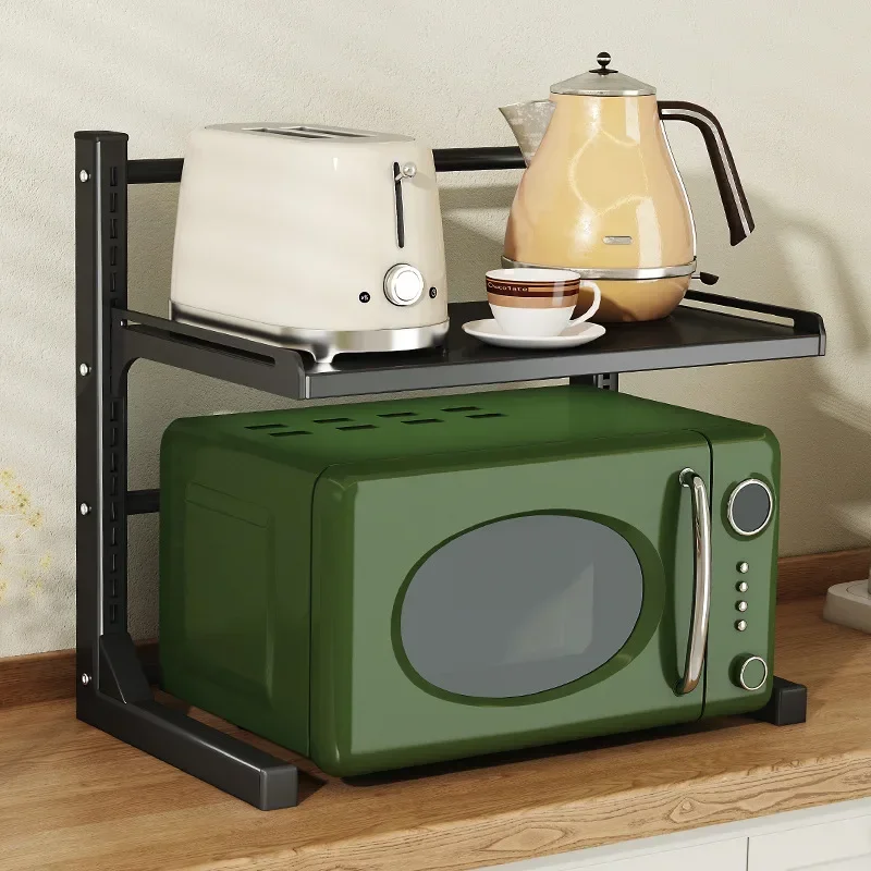 2/3 уровневый держатель регулируемый стеллаж для микроволновой печи