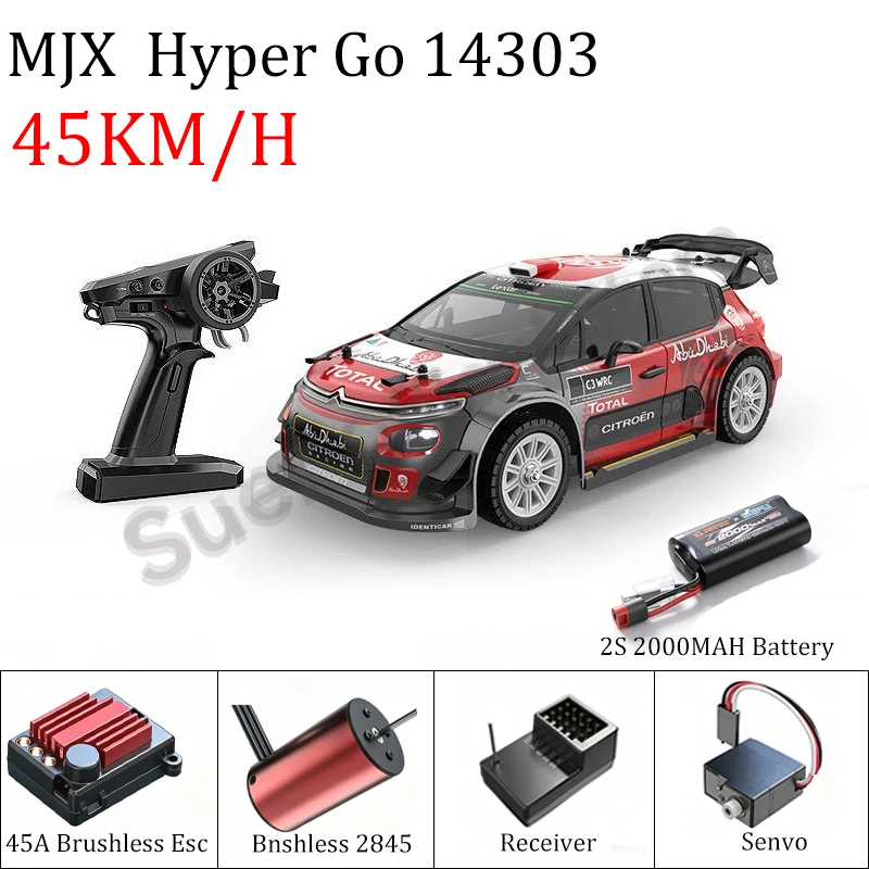 Фото Радиоуправляемая машинка MJX HYPER GO 1:14 MJX14303 14304, бесщеточная, высокоскоростная, полноприводная, внедорожная, для дрифта, 2.4G, игрушка на пульте управления для мальчиков в подарок №1