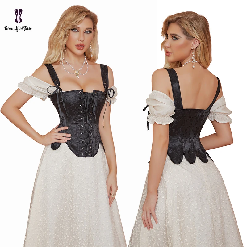 Retro Edwardian Period Korsett Plus Size S -6XL Strap Steampunk Corset Vest Rope Bandage Waist Trainer Bustier