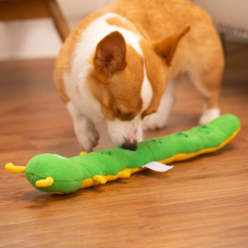 

Dog Snuffle Plush Treat Dispensing Squeak for Dogs Interactive Stuffed Pet Chew Toy Reducing Boredom Preventing Obesity