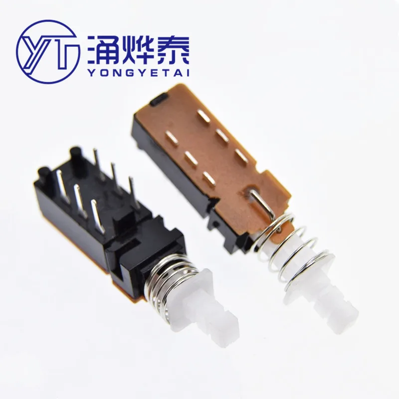

Кнопочный переключатель YYT, Φ key switch PS42F42, Блокировка выключателя питания, без блокировки, 6 контактов, 2x3 контакта