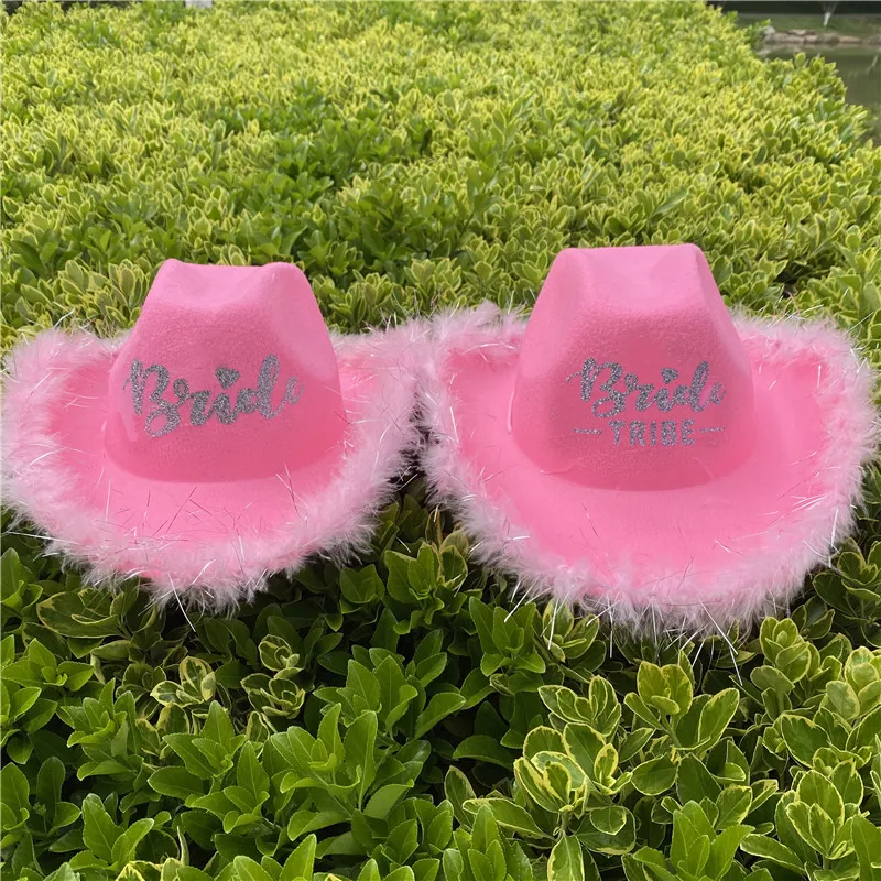 

Новая розовая ковбойская шляпа с принтом для невесты в западном стиле Женская пляжная Федора с широкими полями модная Регулируемая джазовая искусственная шляпа