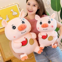 kawaii pig plush toys pink cute fat pig pillow plushies doll toys decorative plush animal piggy doll pillow christmas gift