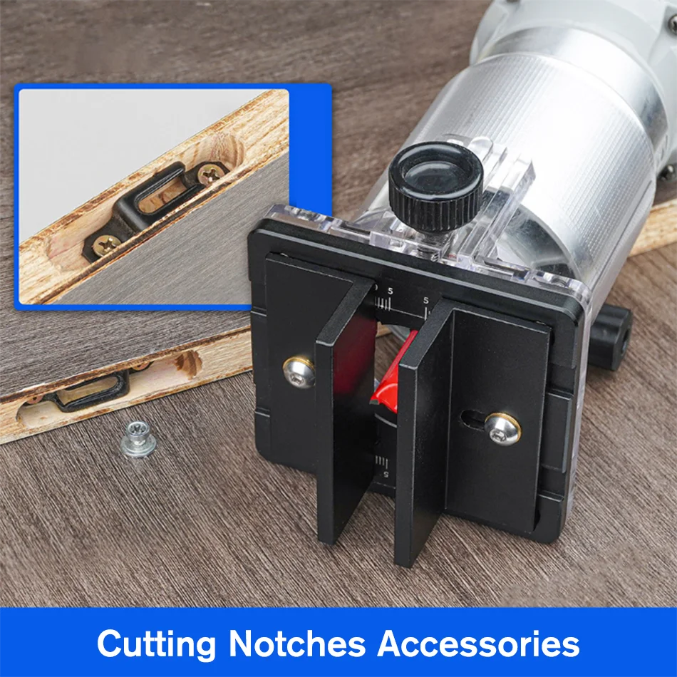 

For 65mm Trimming Machine 2 In 1 Slotted Bracket Invisible Fasteners Wardrobe Cupboard Panel Punch Locator Aluminum with Scale