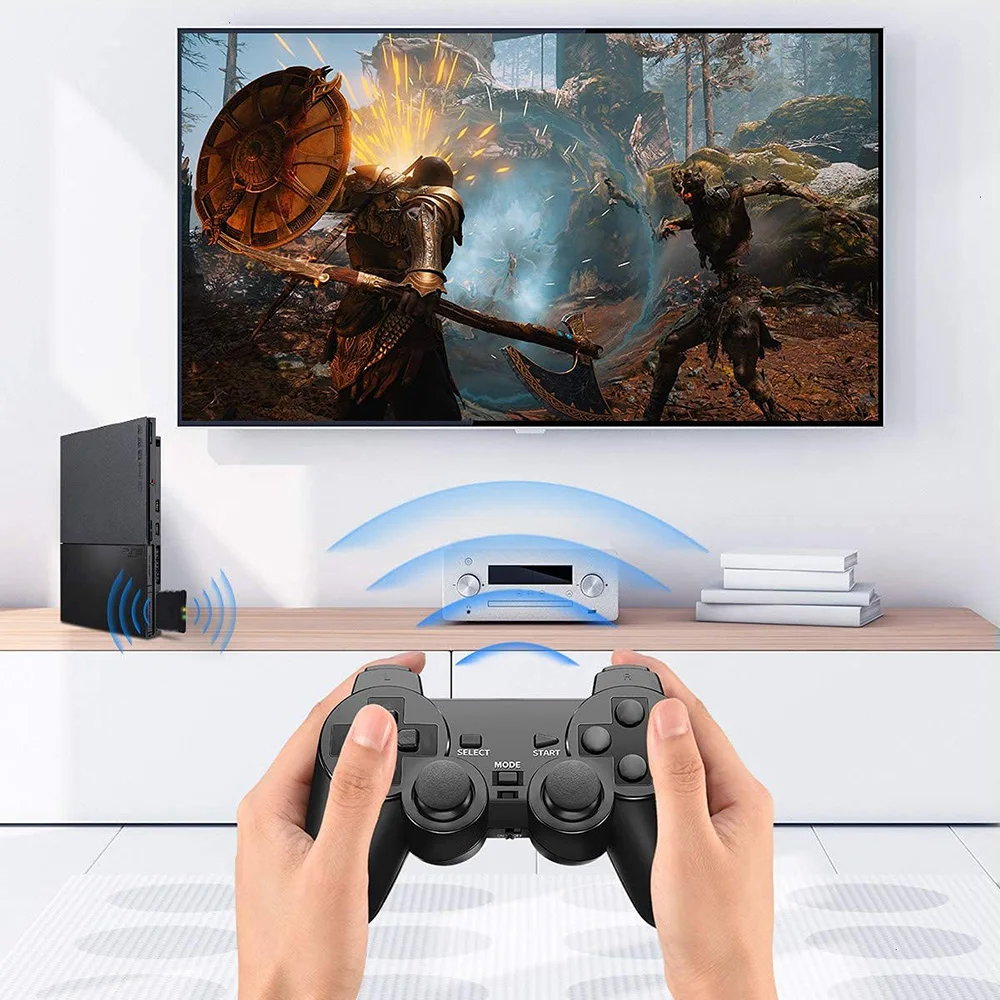 Беспроводной PS2 контроллер 2 4G геймпад для PlayStation Dualshock игровой джойстик |