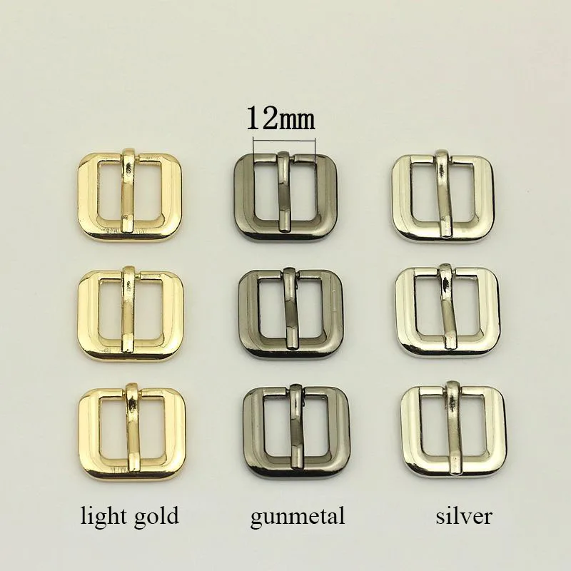50pcs 12/16/19/25mm Metal Pin Buckle Bag Strap Adjustment Clasp DIY Luggage Webbing Pin Hook Shoes Belt Buckles Accessory