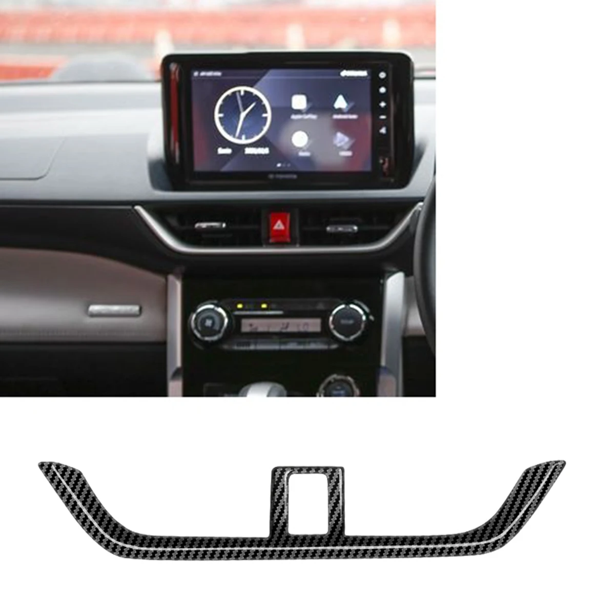 Для Toyota Veloz Avanza 2022 + карбоновая рамка для автомобильного центрального