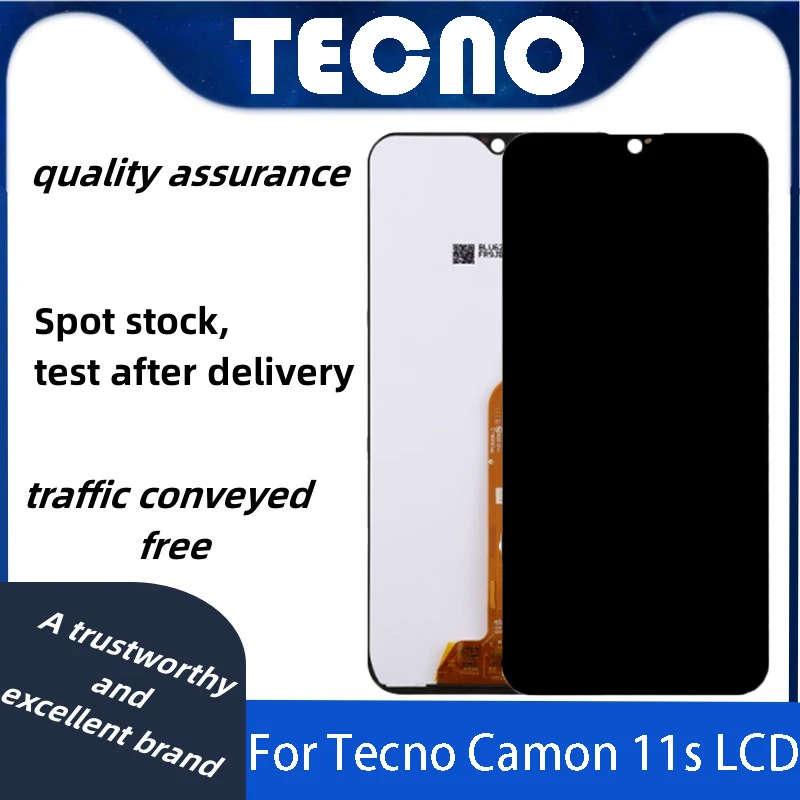 ЖК-дисплей для Tecno Camon 11s CB7, сборка цифрового экрана с сенсорным экраном, инструменты бесплатно, цвет черный