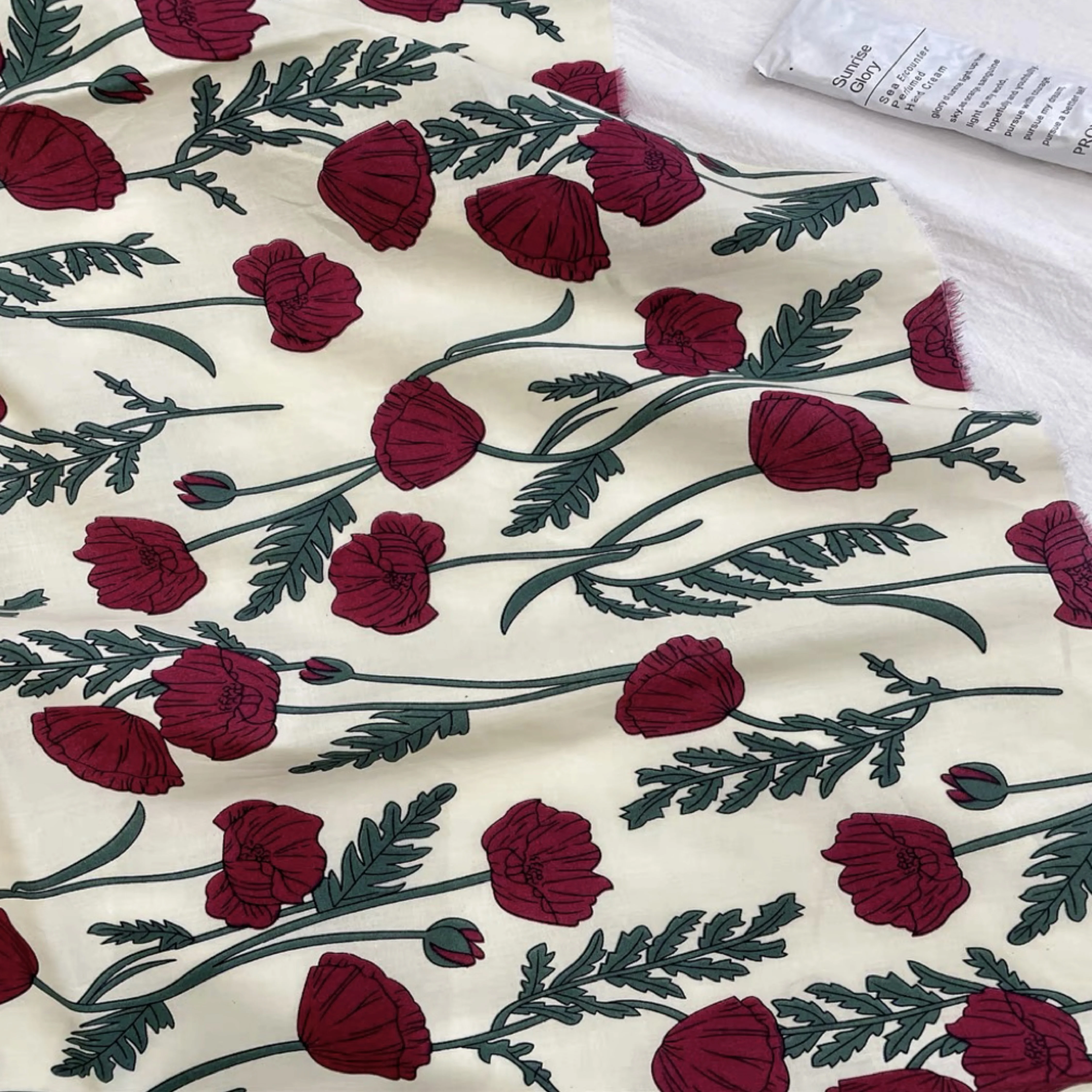Свобода Роза Цветочный 100% Хлопок Ткань 60S Оригинальный Дизайн Цифровая Печать