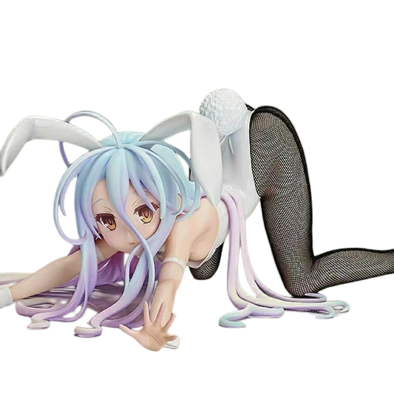 

1/4 12 см, без игры, без жизни, зайчик, девочка, Широ, аниме, асимметричная фигурка, набор для гаража, украшение для рабочего стола, Коллекционная...