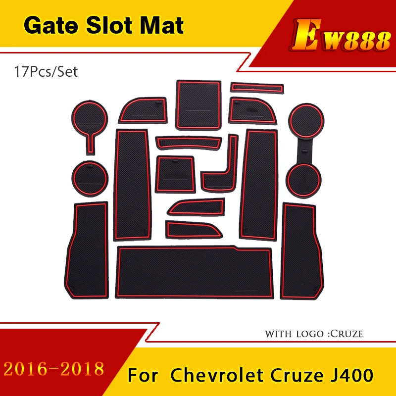 

Anti-Slip Car Mat Fit For Chevrolet Cruze J400 D2LC 2016~2018 Holden Astra Sedan Accessory Rubber Cup Cushion Slot Hole Pad 2017
