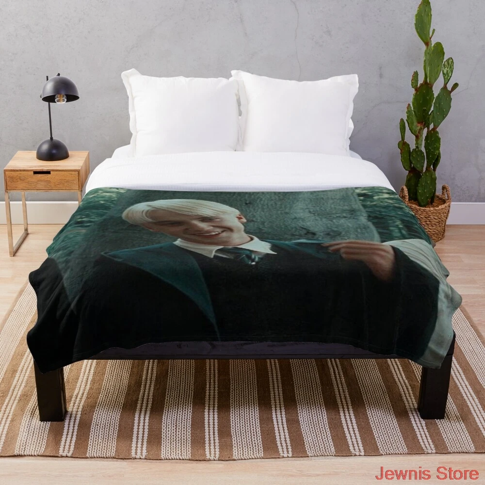 

draco malfoy blanket Blanket Fleece Cartoon Print Children Warm Bed Throw Blanket newborn bayby Adult Blanket
